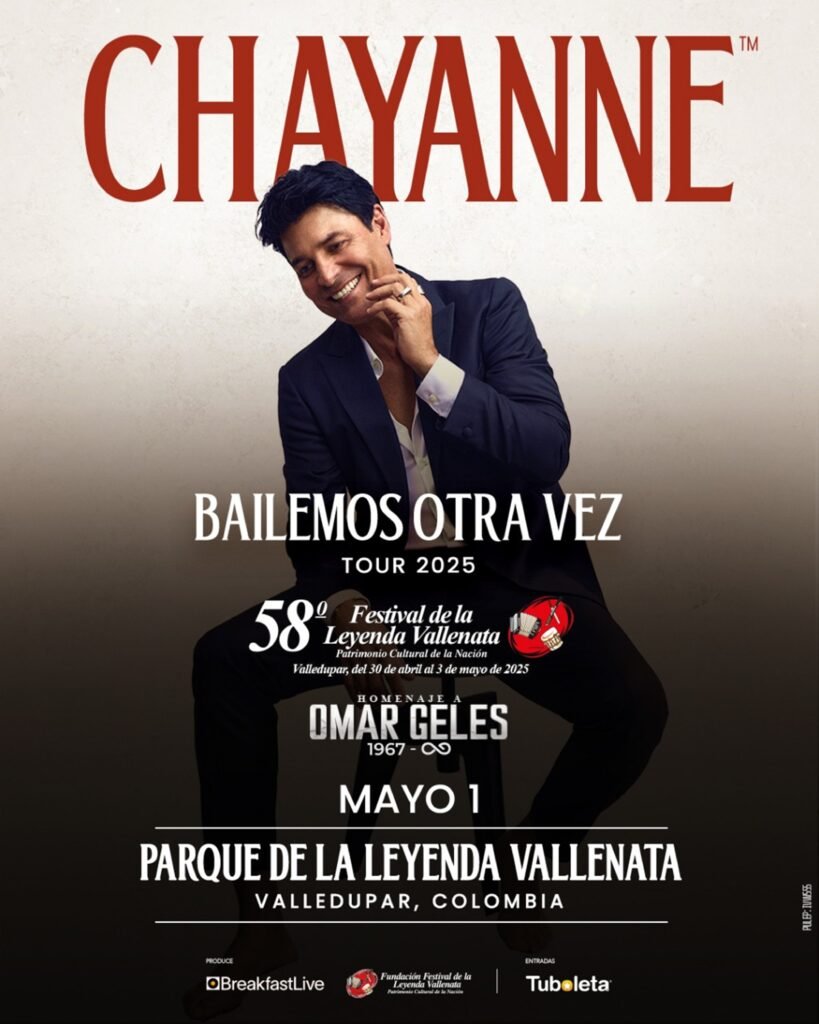 Chayanne, en Valledupar 1 de Mayo 2025