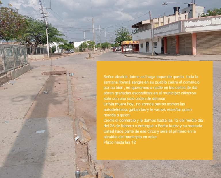 Pasquines, video y recientes homicidios generan temor en Uribia