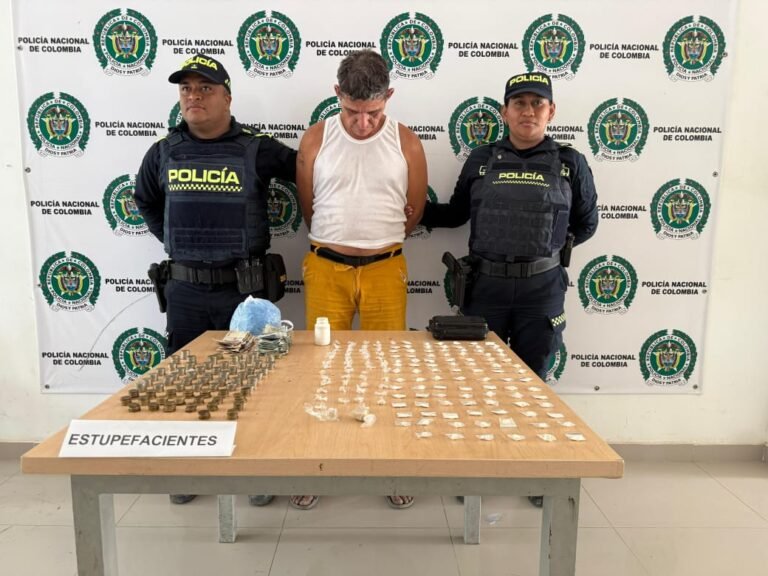 Capturado en Riohacha con 96 dosis de base de coca y 53 de bazuco