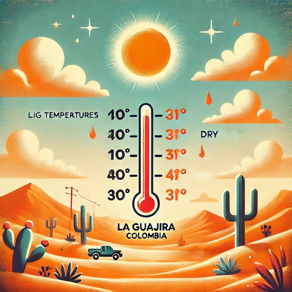 Altas temperaturas y riesgo de incendios: Meteoguajira advierte sobre condiciones secas en La Guajira