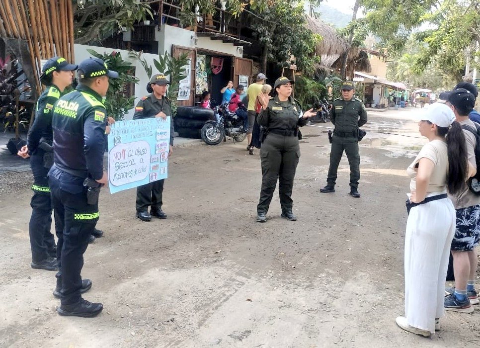 Policía Nacional intensificó operativos en el corregimiento de Palomino, en Dibulla