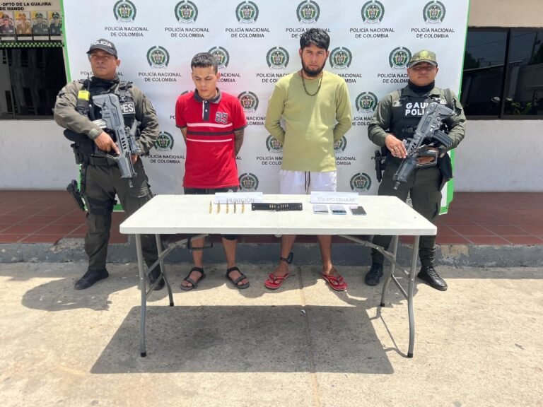 Vicker Efrey Lázaro Robles, y Andrés Felipe Daza Rangel, capturados.