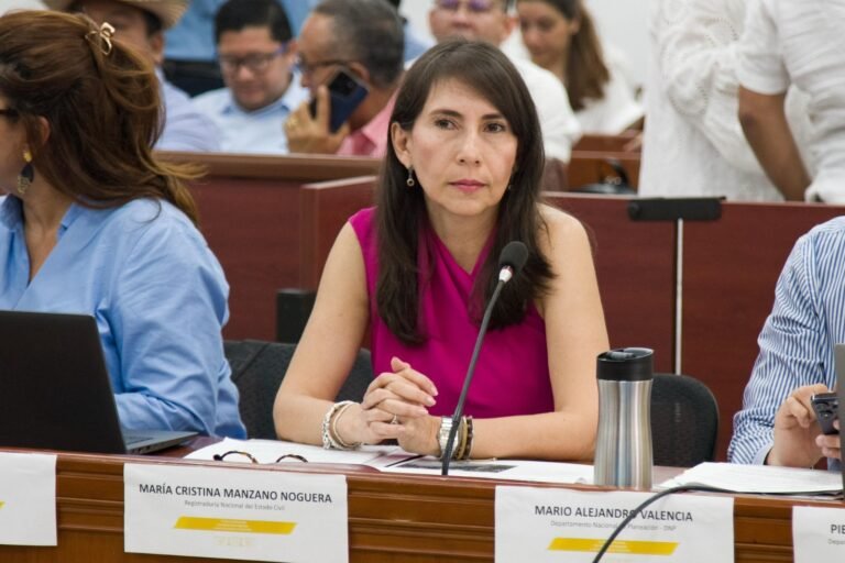 Directora nacional de Registro Civil, María Cristina Manzano.