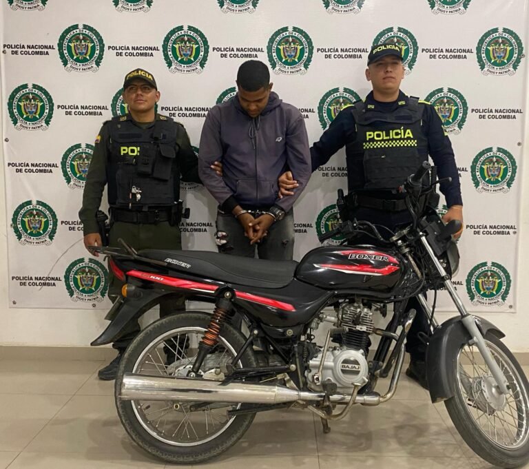 Junior Morales, detenido.