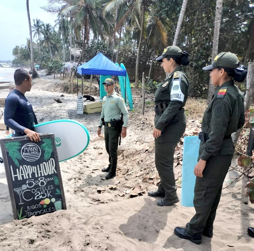 Policía Nacional intensificó operativos en el corregimiento de Palomino, en Dibulla