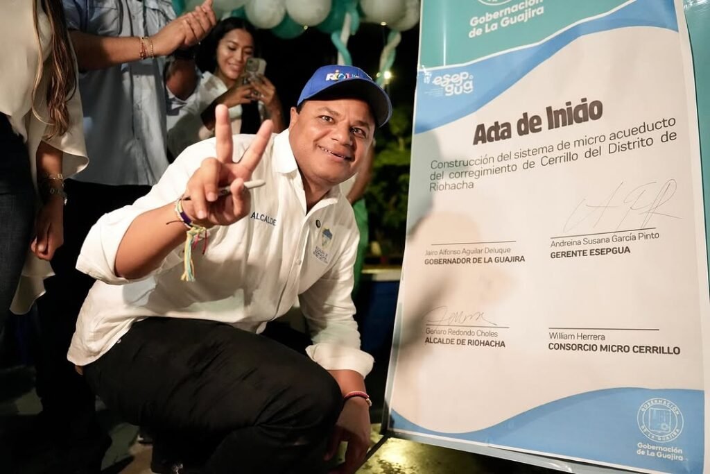 Genaro Redondo, alcalde del Distrito de Riohacha.