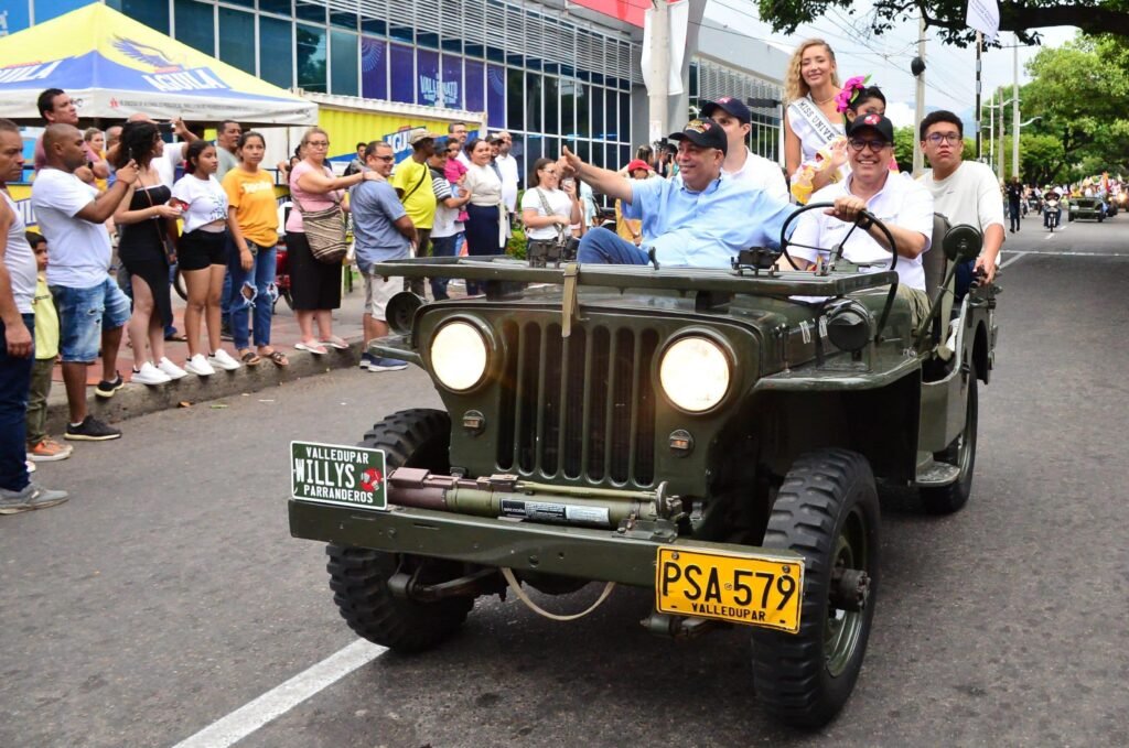 Desfile de Jeep Willys Parranderos, toda una fiesta andante en Valledupar