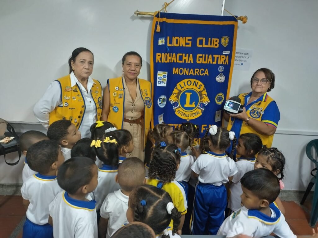 Club de Leones Riohacha Monarca realizó jornada de prevención de ceguera infantil en institución educativa