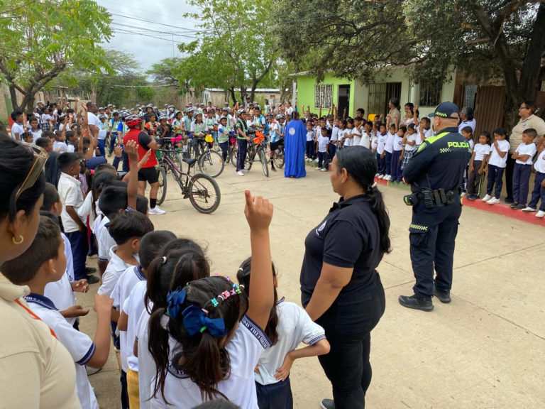 Policía Nacional lideró campaña ‘Tu seguridad, mi compromiso’ con participación activa de niños y niñas en Paraguachón