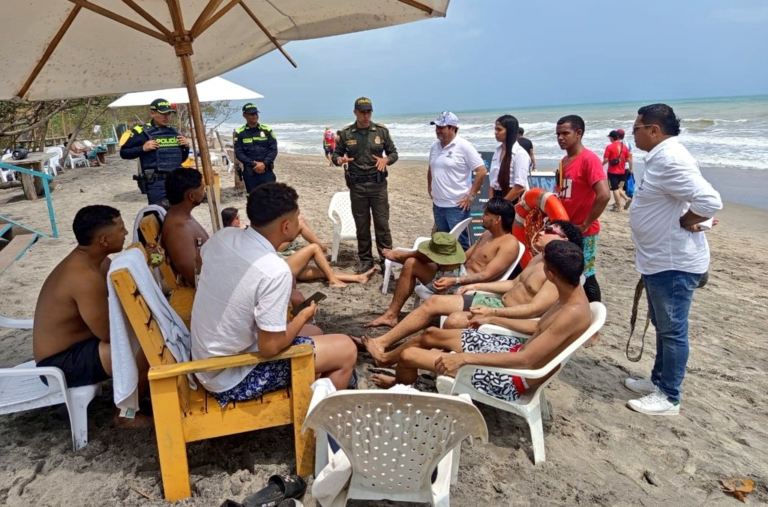 Policía Nacional de La Guajira adelantó operativos para garantizar la seguridad en sitios turísticos de Riohacha y Palomino