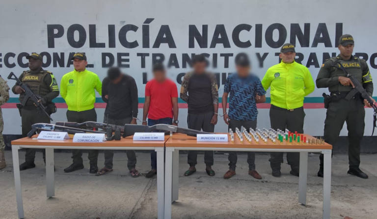 Capturan a alias Frijol, Narizón, Chucho y el Profe por presuntos atracos en vías de Manaure