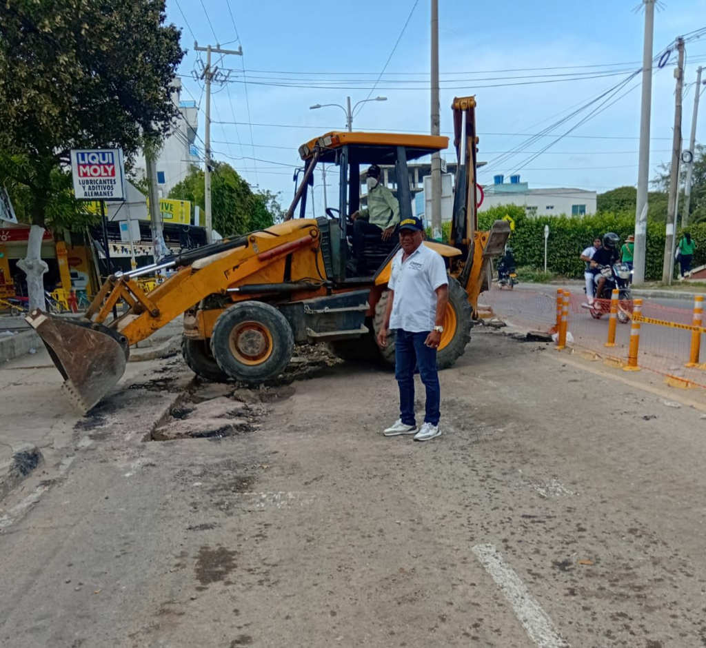 En Riohacha, Instramd intensifica verificación de señalización vial en obras de malla vial