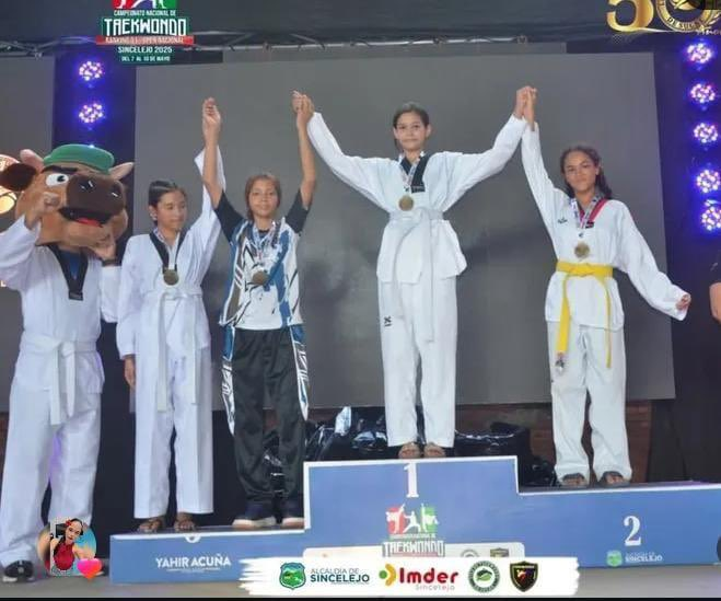 Destacada participación de la delegación de taekwondo de La Guajira en evento realizado en Sincelejo