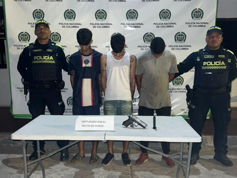 Keny Jesús Piña Mendoza, Winto José Soto González y Josué David Soto González, capturados.