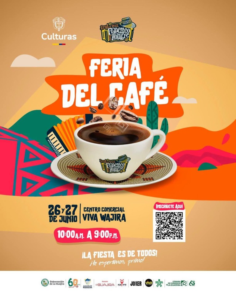 Alcaldía de Riohacha invita a la Feria del Café y Feria Artesanal, en el marco del Festival Francisco el Hombre