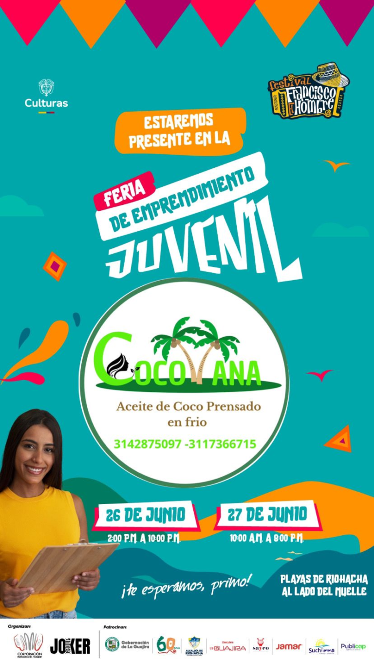 Corpoguajira impulsa negocios verdes en la Feria de Emprendimiento Juvenil del Festival Francisco el Hombre