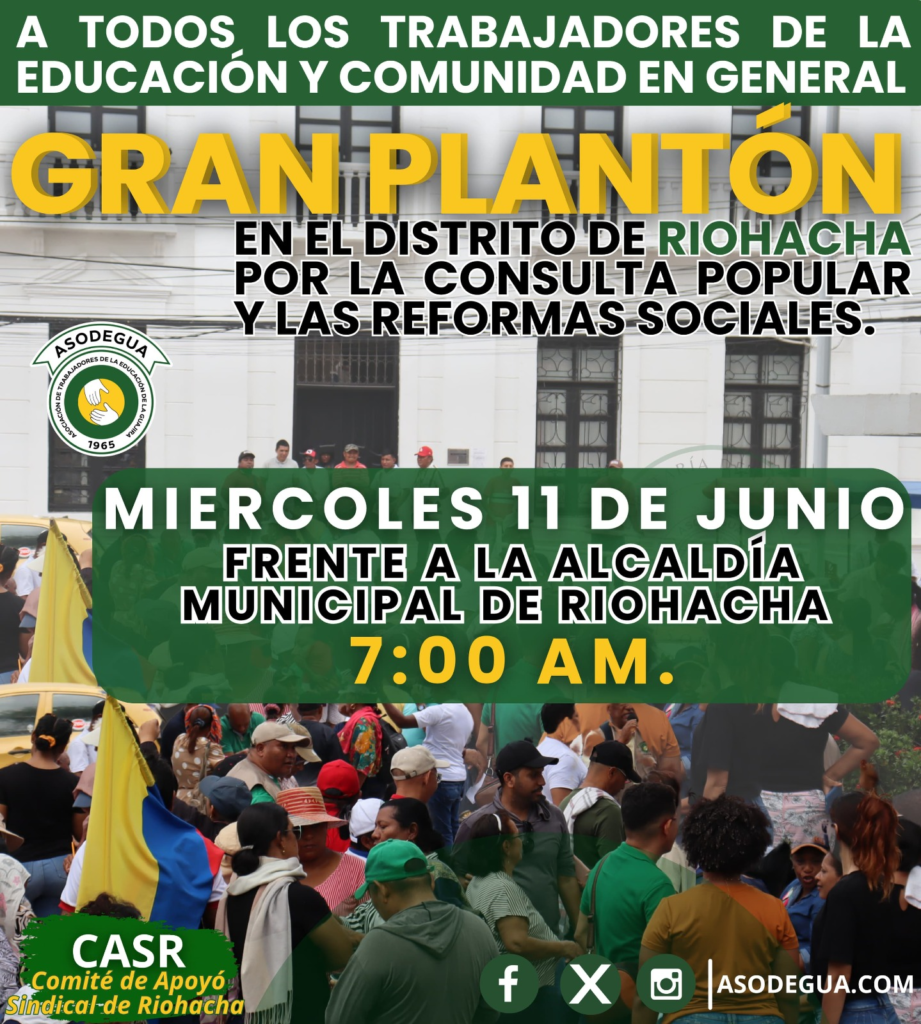 Plantón este miércoles 11 de junio a las afueras de la alcaldía, convoca Asodegua