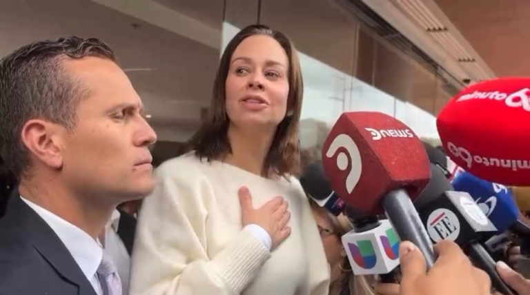 María Claudia Tarazona, esposa del senador Miguel Uribe Turbay.