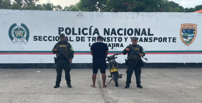 Capturan a hombre en zona rural de Maicao por conducir motocicleta con serial regrabado