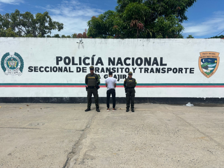 Capturan en Riohacha a hombre con medida de detención domiciliaria que viajaba en bus interdepartamental