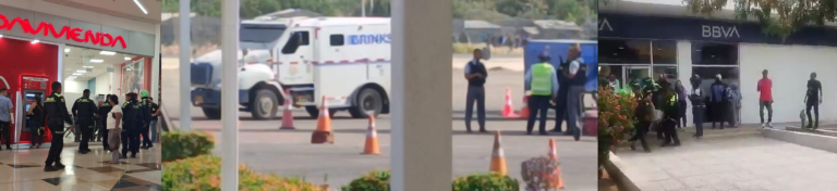 Tres asaltos a bancos y vehículos de valores en Riohacha en lo que va del 2025