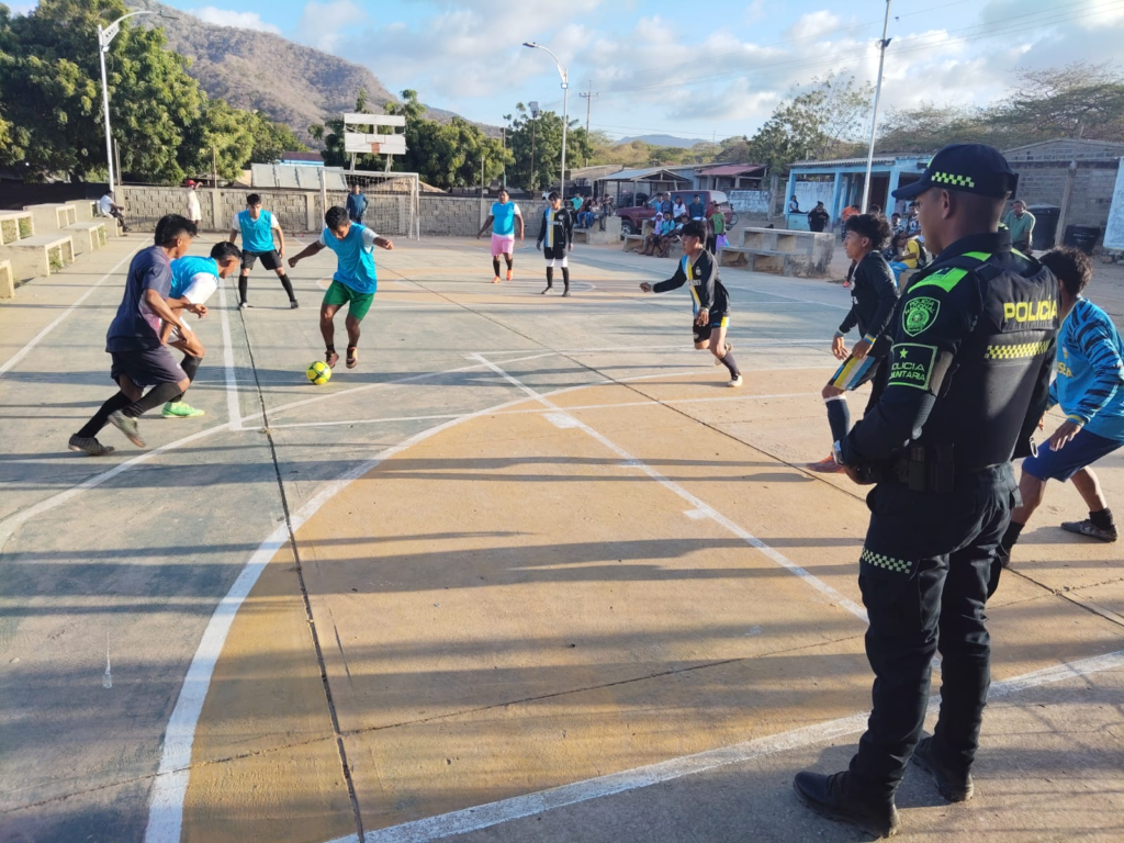 Policía Nacional inauguró el ‘Campeonato por la Vida y la Paz’ en Nazareth, Alta Guajira