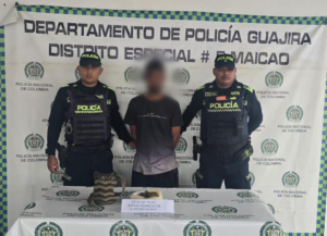Capturan a hombre en Maicao con más de 130 gramos de marihuana