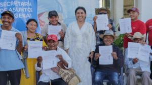 Secretaría de Asuntos Indígenas realizó jornada de actualización de actas en Puerto Estrella
