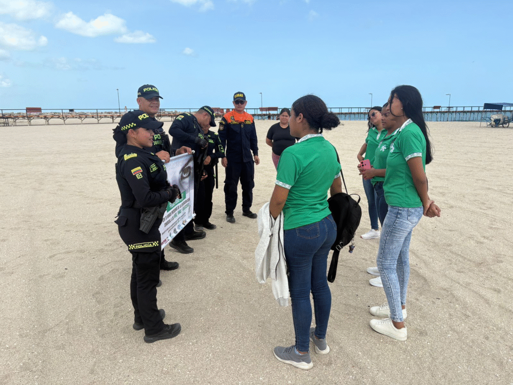 Policía Nacional realizó jornada de prevención en sector turístico de Riohacha