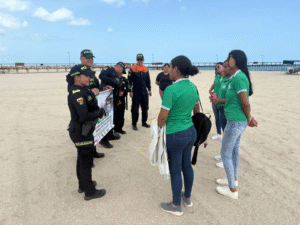 Policía Nacional realizó jornada de prevención en sector turístico de Riohacha