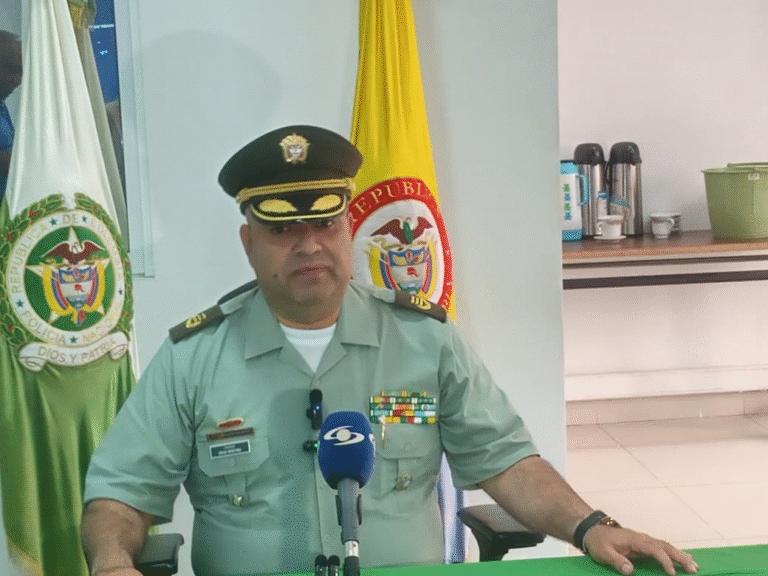 Comandante de la Policía Nacional en La Guajira, coronel Diego Montaña Gómez.