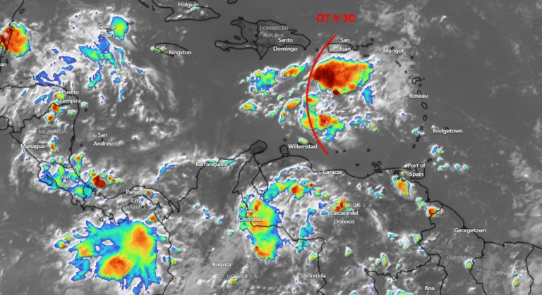 Sistema de Alertas Tempranas informa sobre el paso de la onda tropical N°30