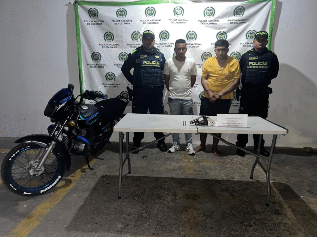 Jairo Alfonso Díaz Martínez y Jesús Elías Menco Pava, capturados.