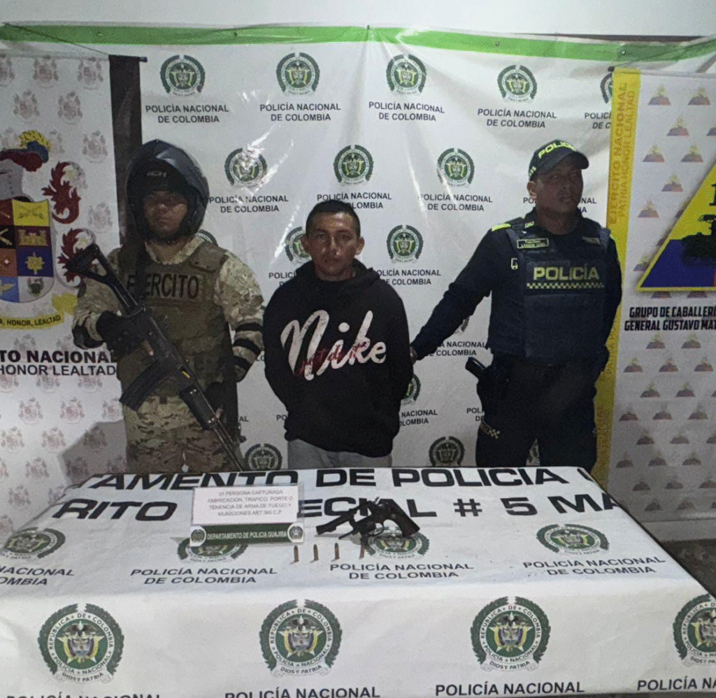 José Daniel Parra Machado, capturado.