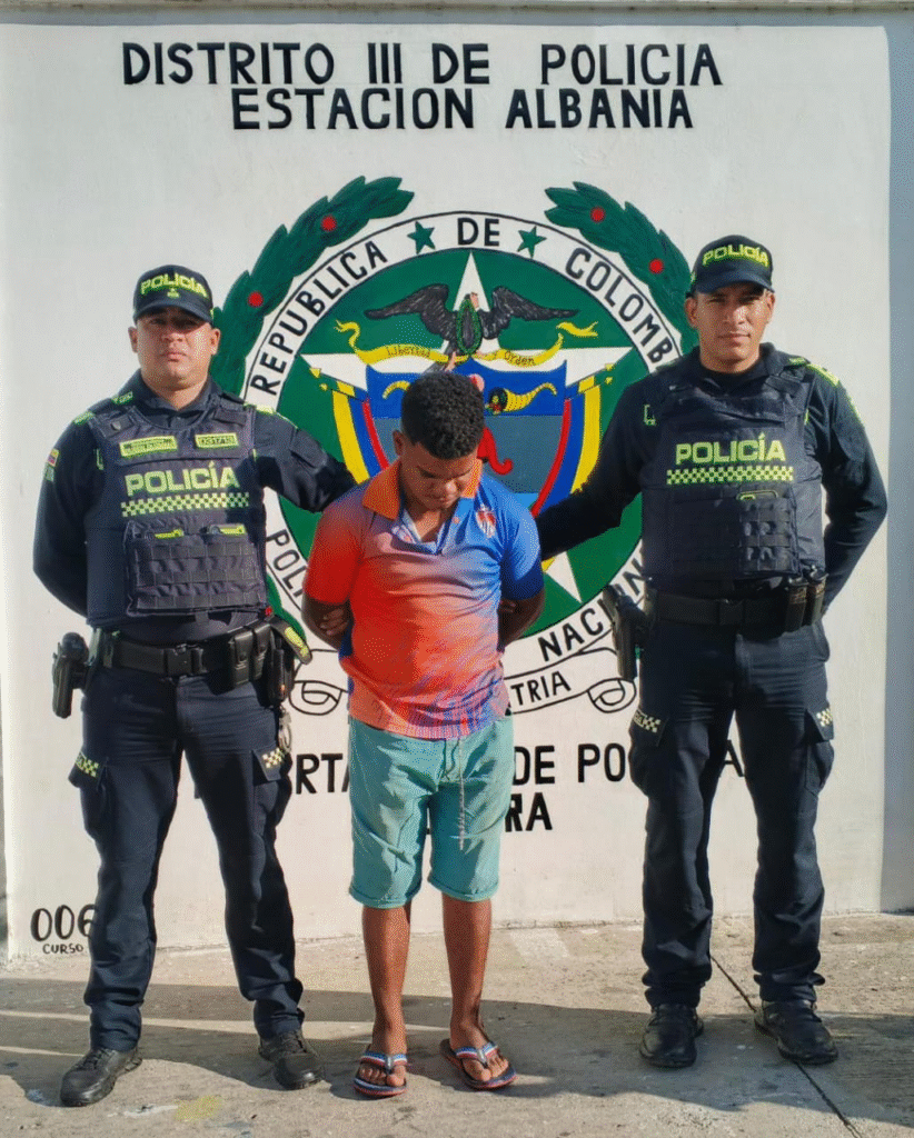 Diego Andrés Quiñones Payares, capturado.
