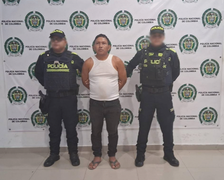 Luis Manuel Mercado Pushaina, capturado.