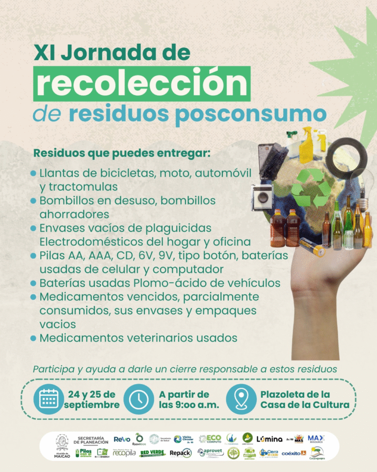 XI Jornada de Recolección de Residuos Posconsumo llega a Maicao