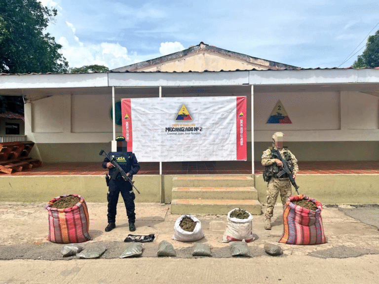 Ejército y Policía incautan 510 kilos de marihuana en Uribia