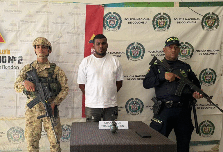 Carlos Andrés Rojas Villadiego, detenido.