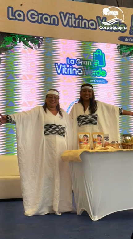 Corpoguajira llevó el sabor ancestral y la educación ambiental a la Gran Vitrina Verde de Colombia