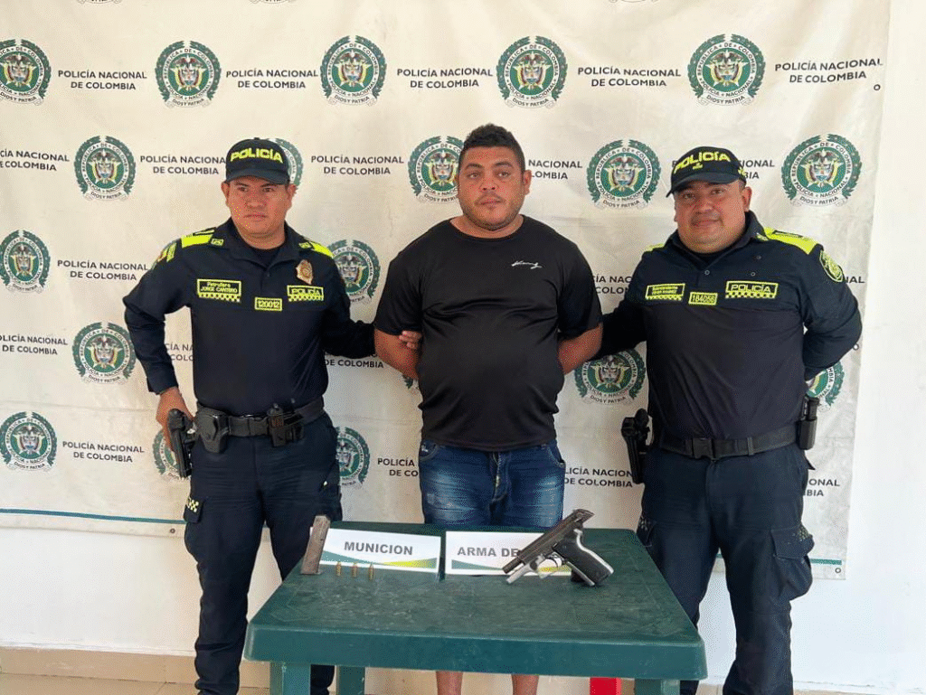 Eider Samir Rodríguez Gámez, capturado.