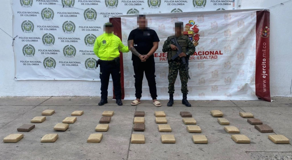 Cayó sujeto en Riohacha con 32 kilogramos de marihuana