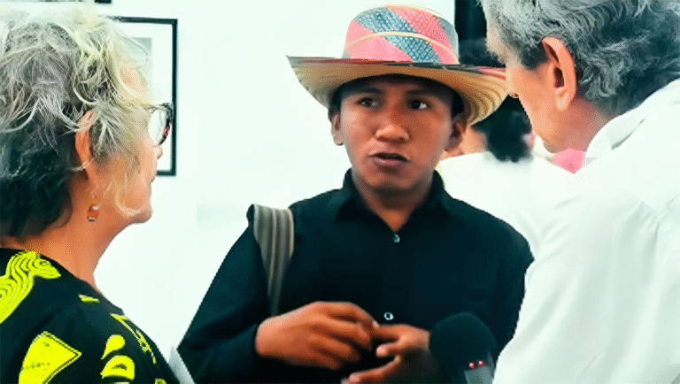 Neco Agustín Epieyüu, el wayüu que representó a La Guajira en Imagen Regional 10, en Santa Marta