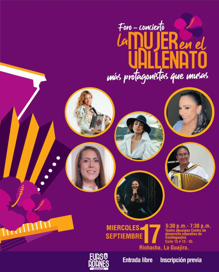 Foro – concierto La mujer en el Vallenato: 10 años de buenas historias