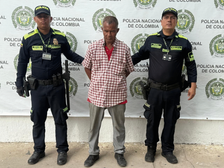 Justino Caro Morales, capturado.
