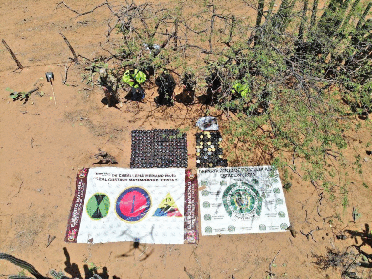 Ejército Nacional frustra plan criminal del GAO ELN en La Guajira con hallazgo de 235 minas antipersona