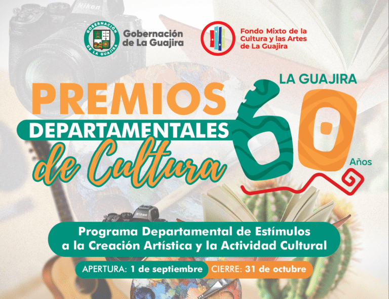 Ya están abiertas las inscripciones a los Premios Departamentales de Cultura 2025