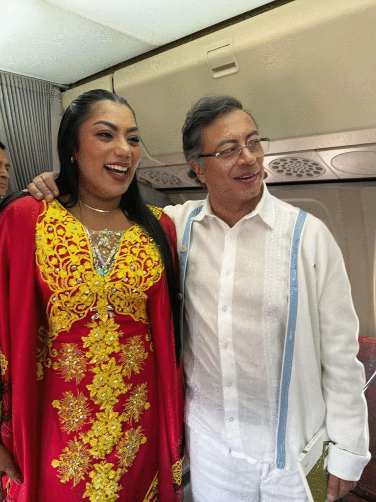 Junto al presidente Gustavo Petro, así llegó la senadora Martha Peralta Epieyú al XV Foro Mundial sobre Migración y Desarrollo