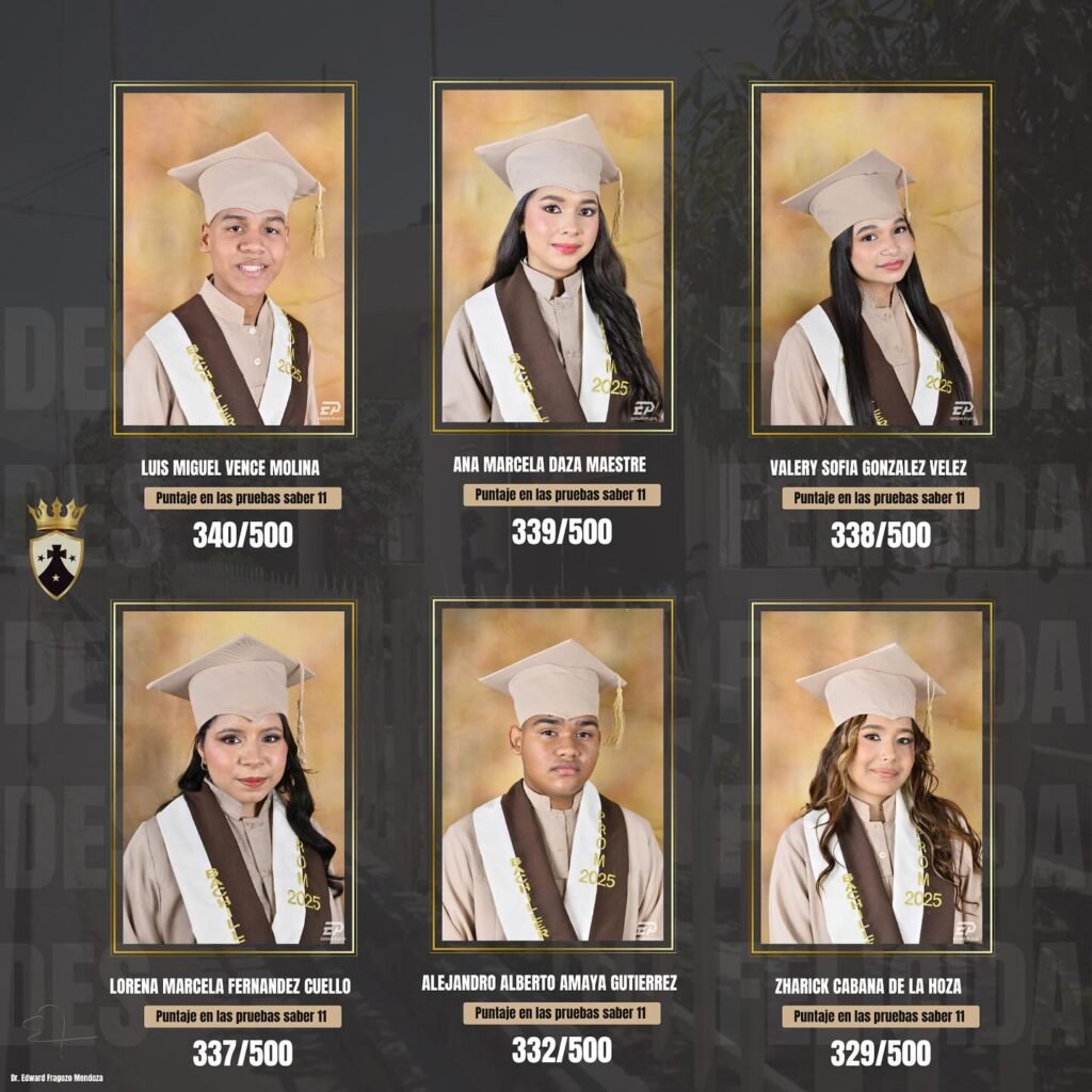 Estudiantes excelentes en las pruebas ICFES 2025 en la Institución Educativa “El Carmelo”, de San Juan del Cesar y de la Guajira
