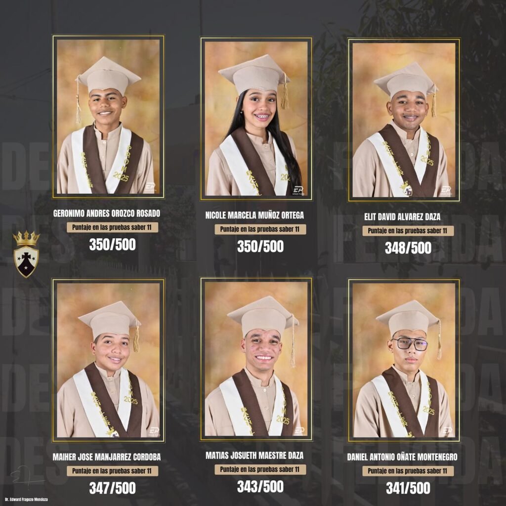 Estudiantes excelentes en las pruebas ICFES 2025 en la Institución Educativa “El Carmelo”, de San Juan del Cesar y de la Guajira